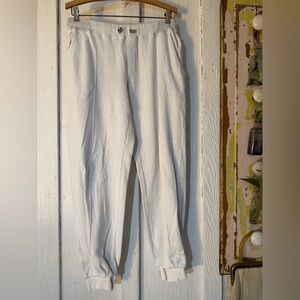 Eleventy Milano Platinum Special Edition Ribbed Pants with Pockets: Size Lg